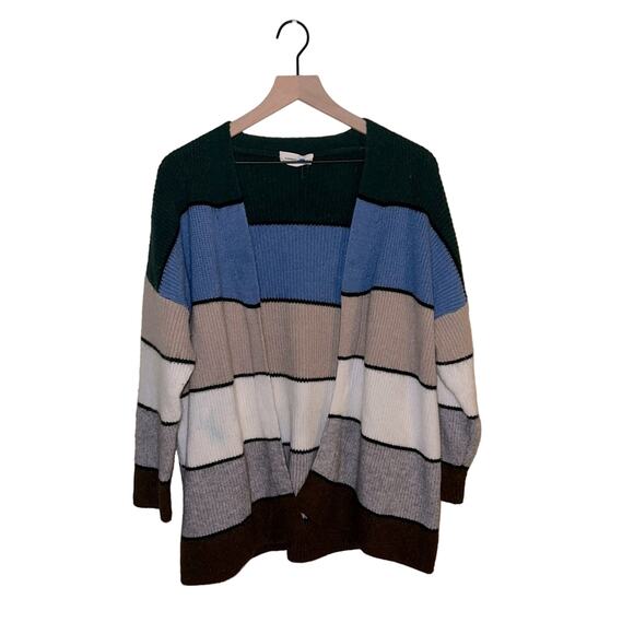 GOODNIGHT MACAROON color block cardigan M - Picture 1 of 3